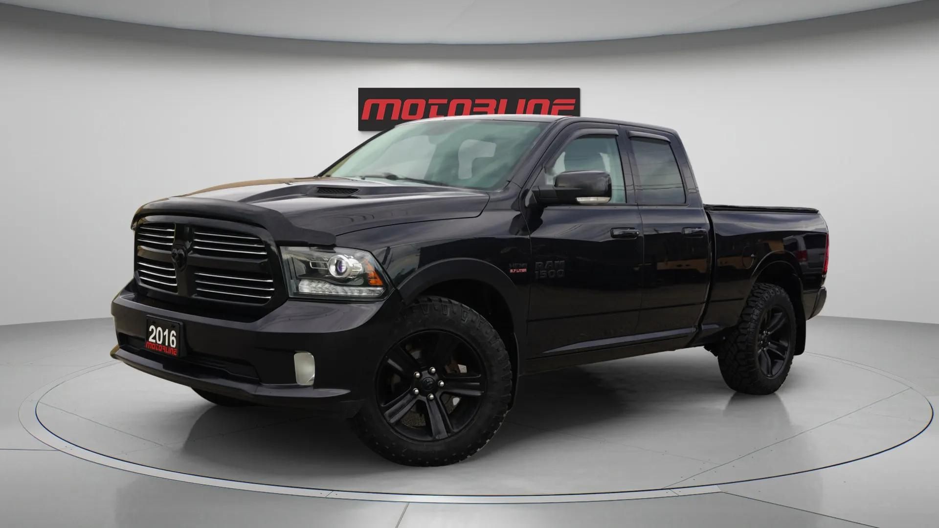 2016 RAM` 1500 4WD Quad Cab 140.5" Sport|Clean Carfax|
